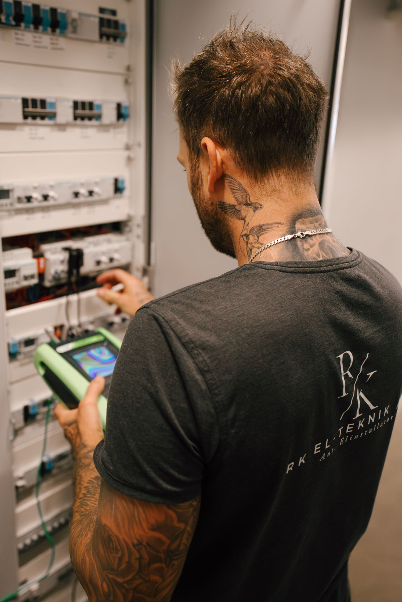 Akut elektriker, installation udført af RK El-Teknik